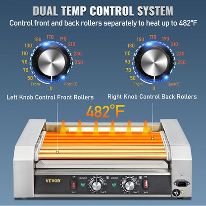 SC-7XC - Stainless Steel Hot Dog Roller for 18 Dogs All-Weather Cooking