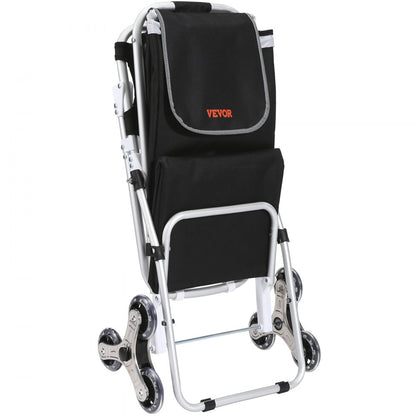 010377259528 - 50L VEVOR Stair Climbing Cart with Waterproof Bag & Seat