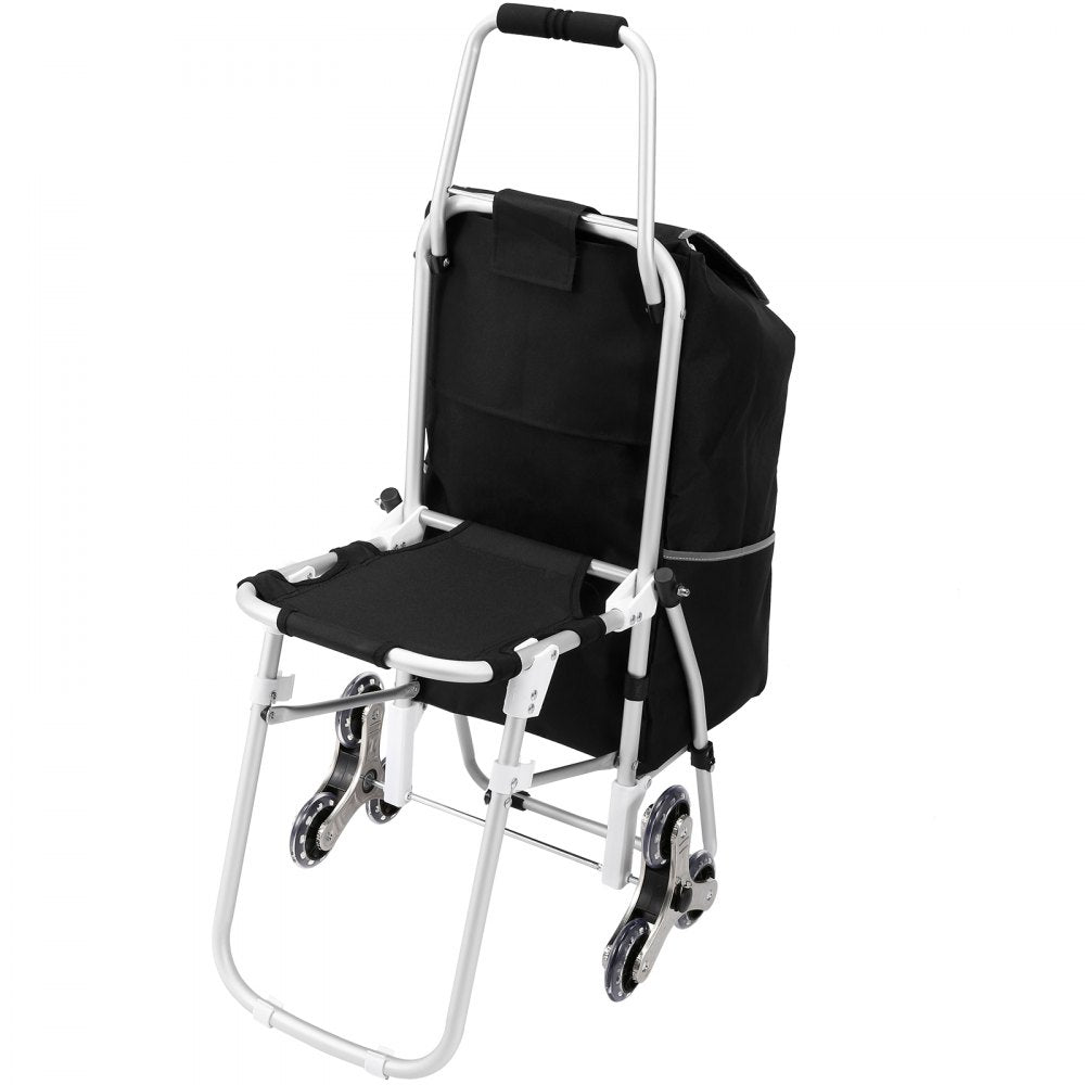 010377259528 - 50L VEVOR Stair Climbing Cart with Waterproof Bag & Seat