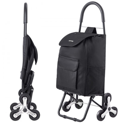 2028B - Foldable Stair Climbing Cart with 36L Storage Space & 6 Wheels