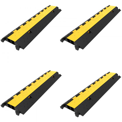 GXB4TZ1000X250X50 - Durable Rubber Cable Protector Ramp for Safe Vehicle Passage