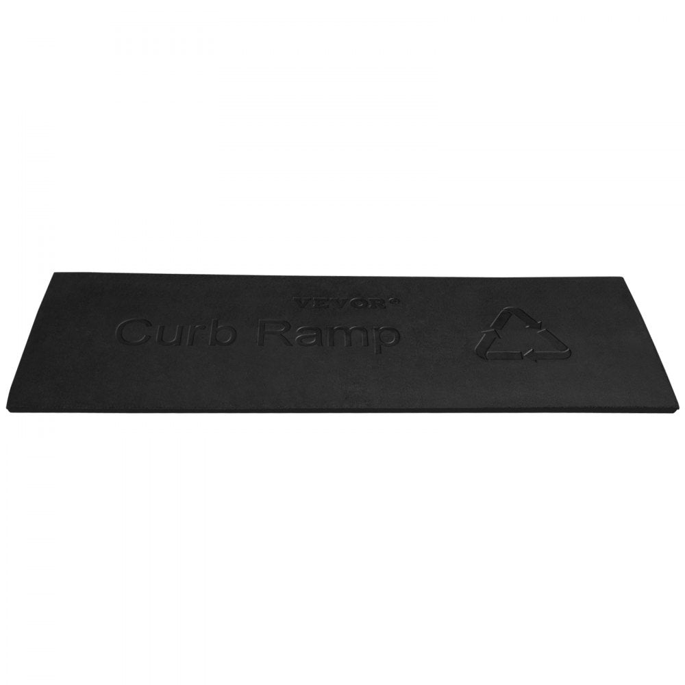 VV-LYPD-1JT47YC - Heavy-Duty Rubber Curb Ramp for Cars, 32000 lbs Capacity