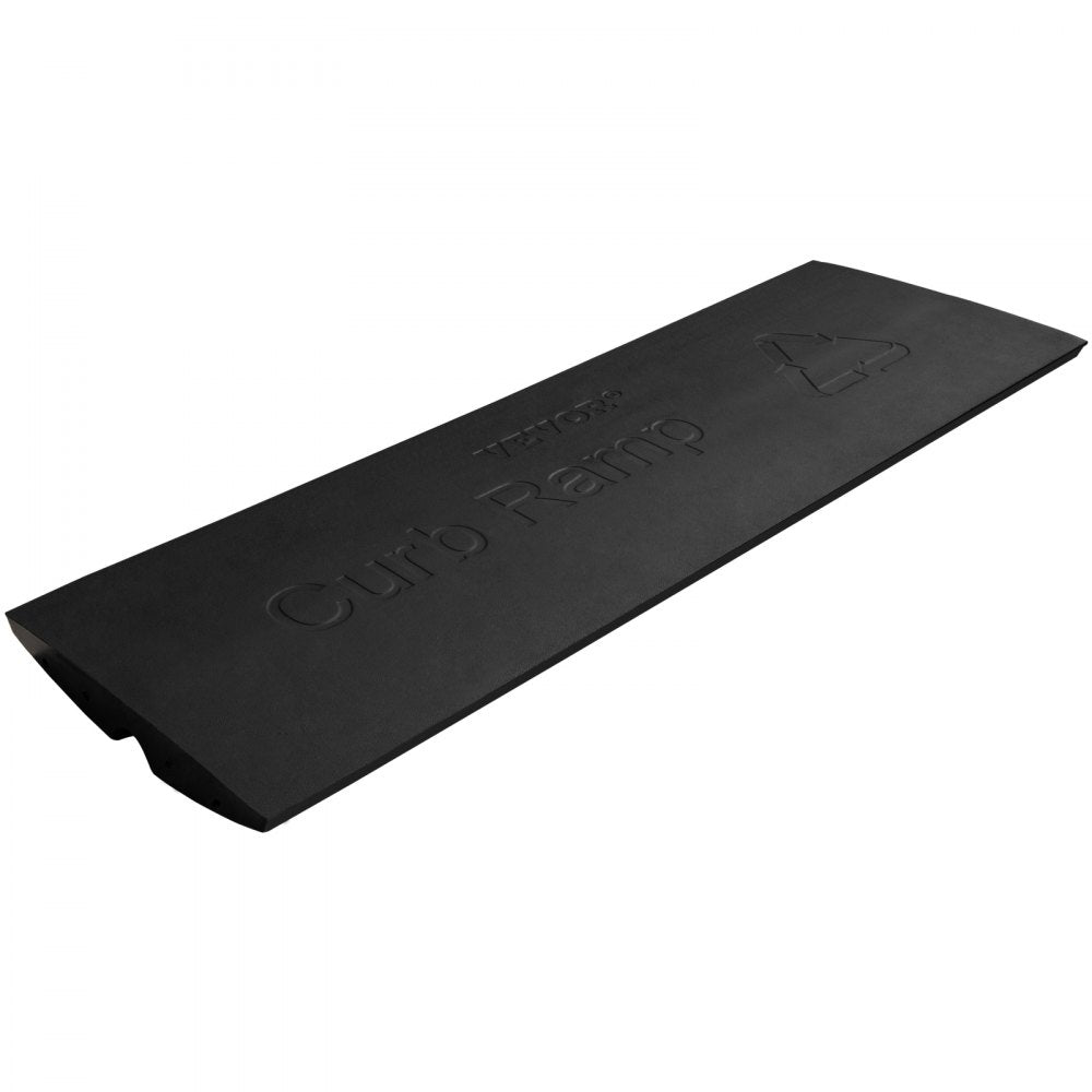 VV-LYPD-1JT47YC - Heavy-Duty Rubber Curb Ramp for Cars, 32000 lbs Capacity