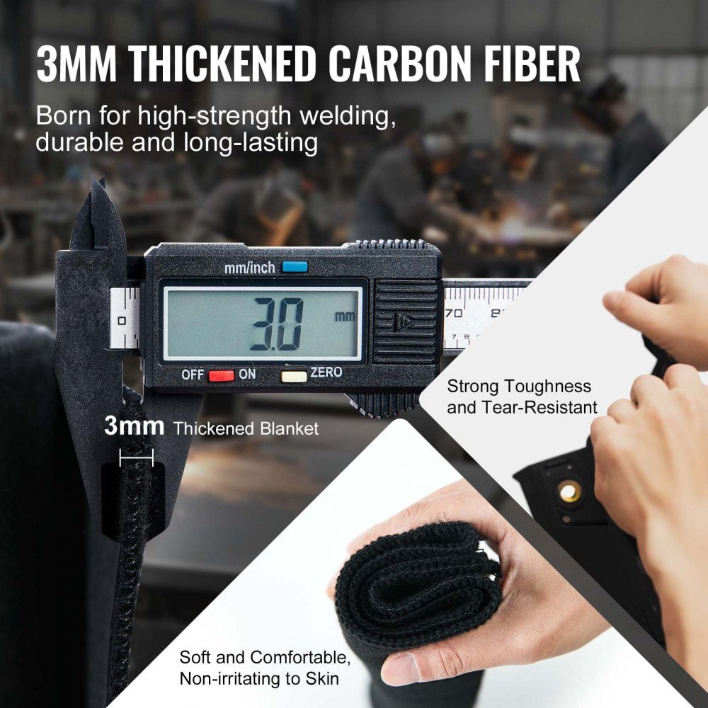 XU-2301 - 3mm Thick Heat-Resistant Welding Blanket, 1800°F, Secure Fit