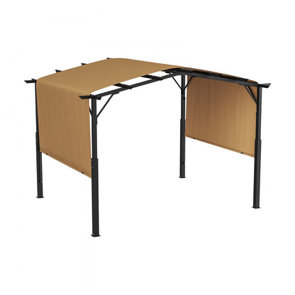 L12ft*W10ft - 10x12 ft Durable Steel Frame Pergola with Waterproof Canopy