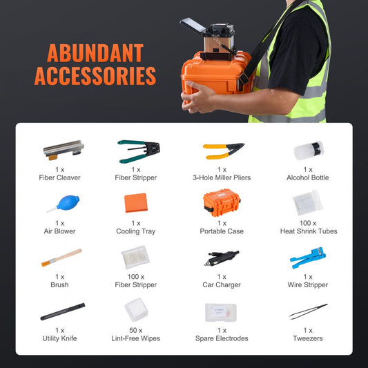 ALK-T3 - Advanced Fiber Fusion Splicer with 5-Inch Touchscreen & Fast Splicing