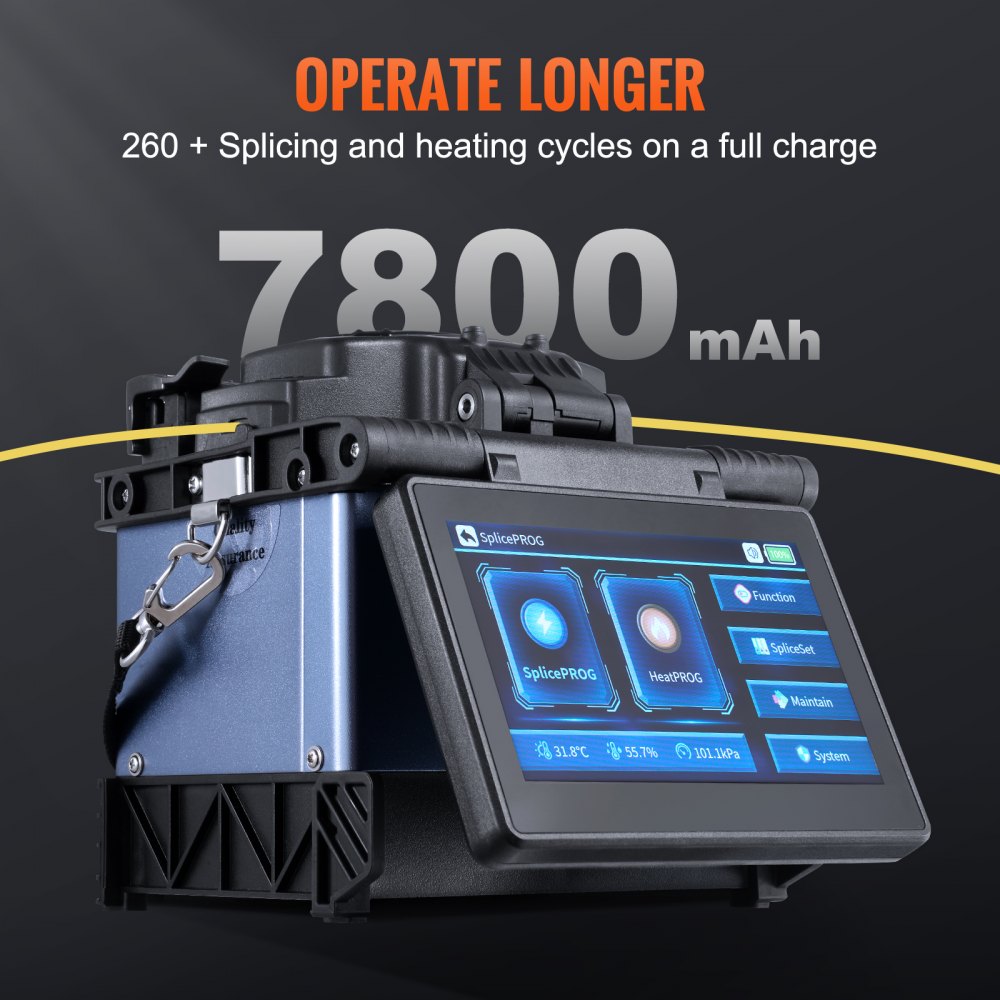 ALK-T5 - Rapid 6-Second Fiber Fusion Splicer with 5-Inch Touch Screen