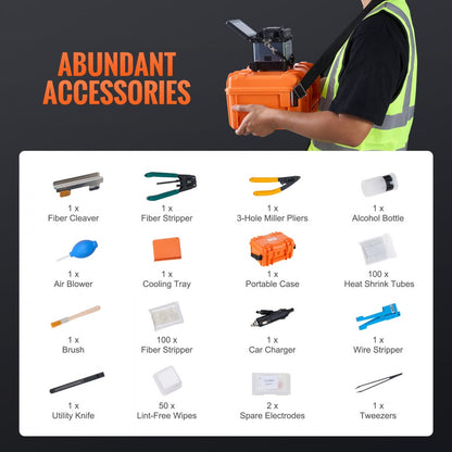 ALK-T5 - Rapid 6-Second Fiber Fusion Splicer with 5-Inch Touch Screen