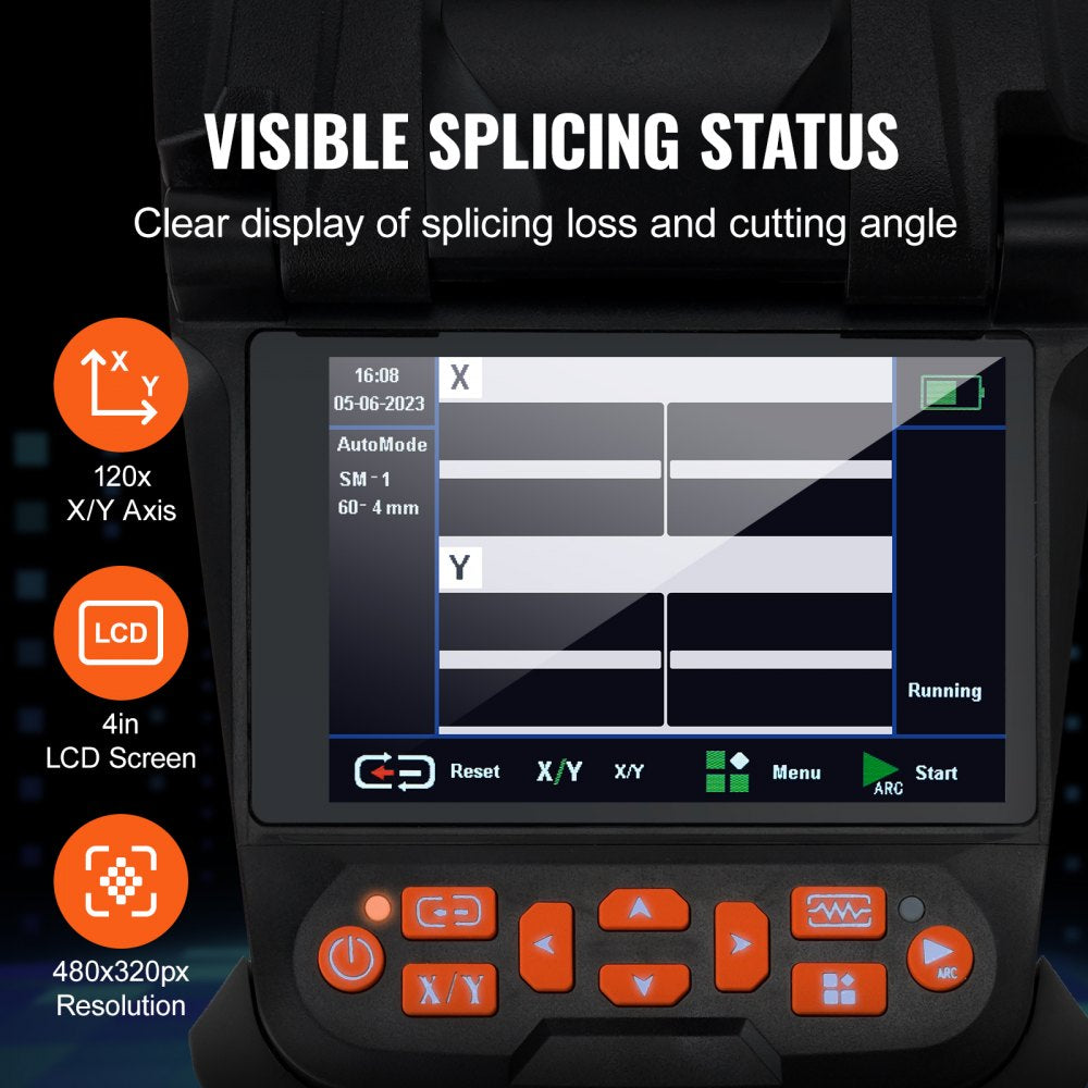 ALK-T1 - VEVOR Fusion Splicer with Core Alignment, 8.3 x 5.2 in