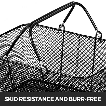 BF-102 - Heavy-Duty 44 lb Metal Shopping Basket - 16.1 x 12.2 x 7.1 in