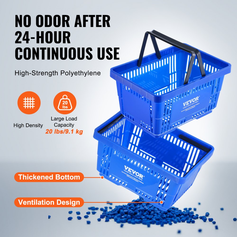 LB-B0051-1 - 24L VEVOR Grocery Basket for Easy Shopping