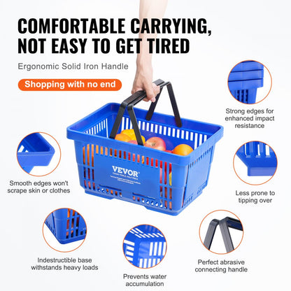 LB-B0051-1 - 24L VEVOR Grocery Basket for Easy Shopping