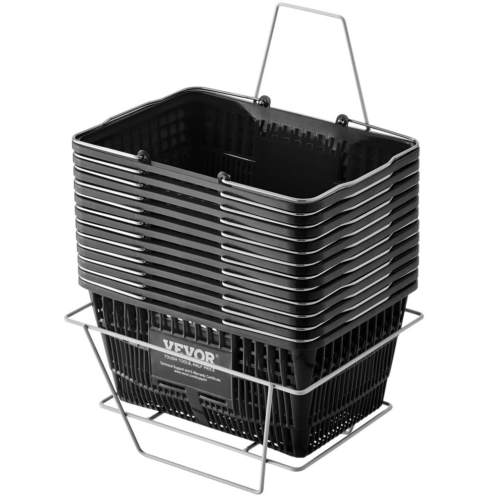 LB-B003-6 - VEVOR 21L Durable Shopping Basket with Ergonomic Handles