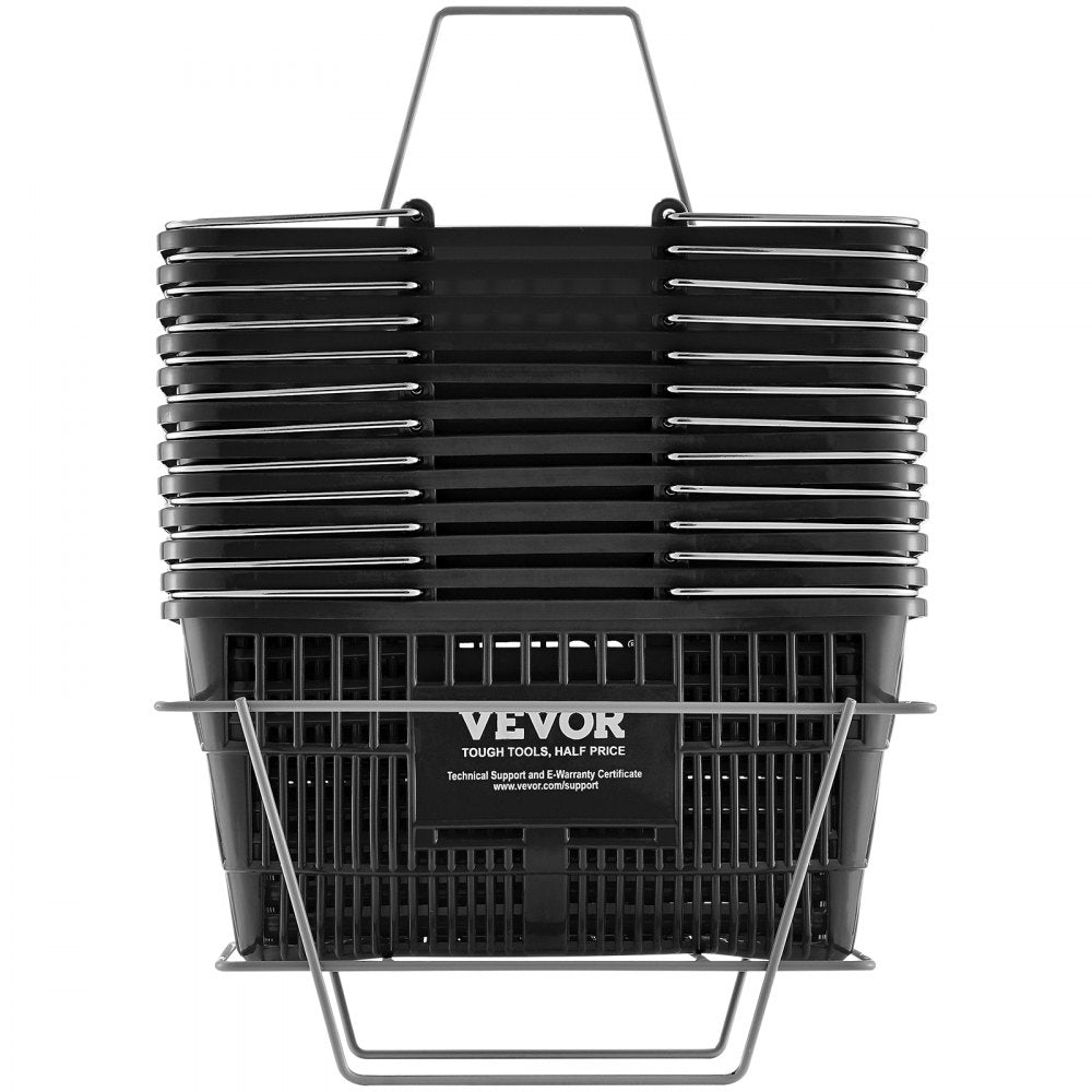 LB-B003-6 - VEVOR 21L Durable Shopping Basket with Ergonomic Handles