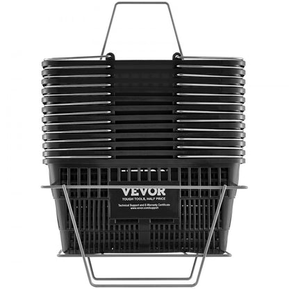 LB-B003-6 - VEVOR 21L Durable Shopping Basket with Ergonomic Handles