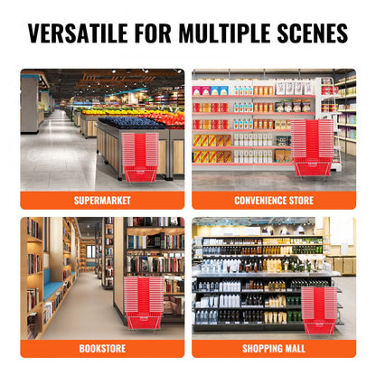 LB-B003-4 - 21L Portable Grocery Basket, 16.5"x11.8"x8.27" for Shopping