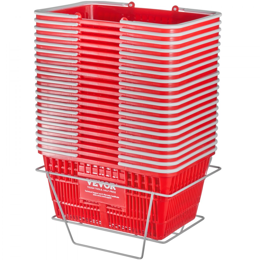 LB-B003-4 - 21L Portable Grocery Basket, 16.5"x11.8"x8.27" for Shopping