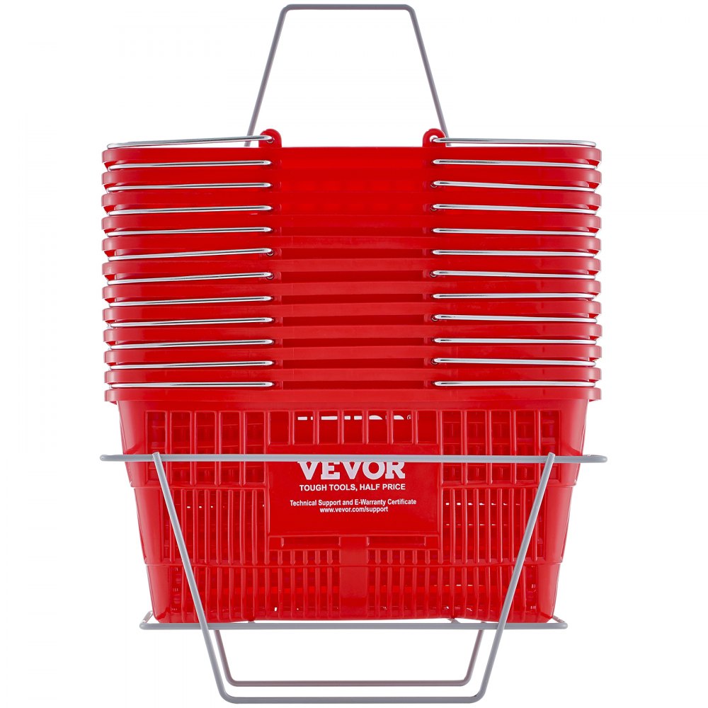 LB-B003-5 - Durable 21L VEVOR Shopping Basket, 16.73 x 12.01 x 8.58 in