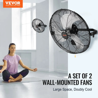 BT-WL18B-N - 18-Inch High-Velocity Wall Fan with 3 Speed Settings
