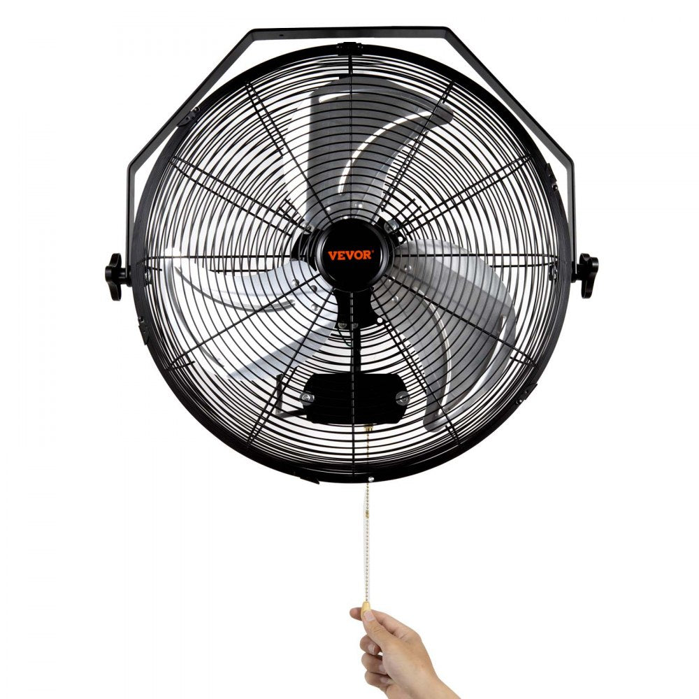 BT-WL18B-N - 18-Inch High-Velocity Wall Fan with 3 Speed Settings
