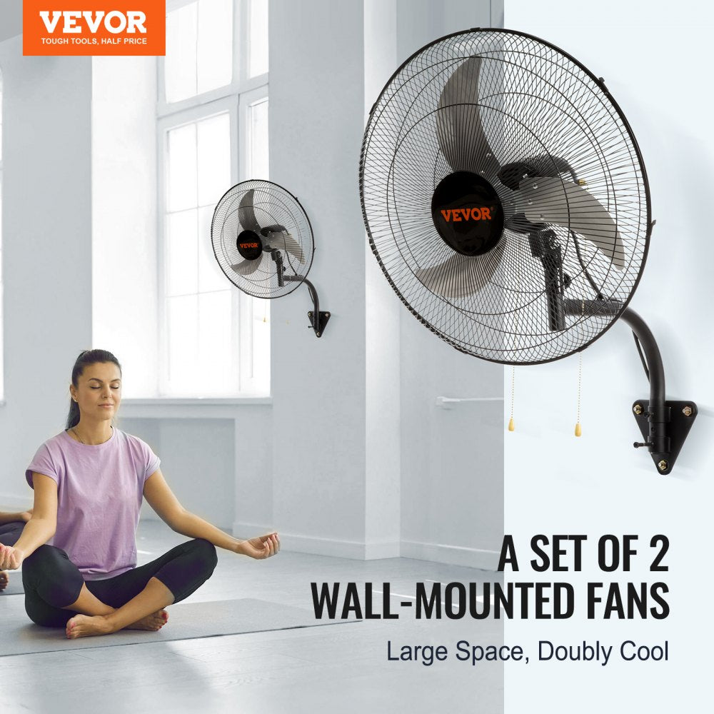 BT-WL20A - 20" Quiet Wall Mount Fan with 3 Speed Settings