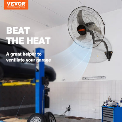 VV-BGSFS18 - 18" Oscillating Wall Mount Fan with 3 Speeds