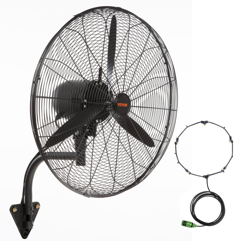 VV-BGSFS24 - 24" Wall-Mount Misting Fan, 7000 CFM, Quiet Operation
