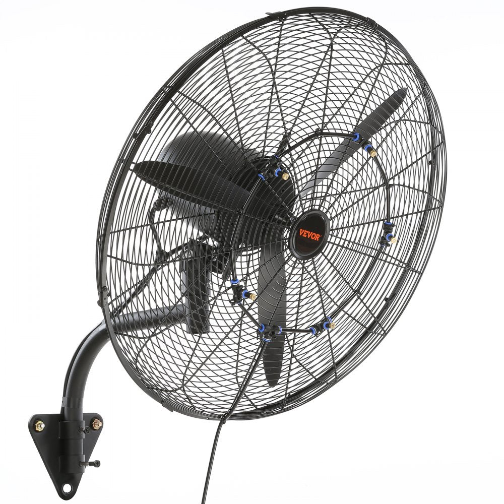 VV-BGSFS24 - 24" Wall-Mount Misting Fan, 7000 CFM, Quiet Operation