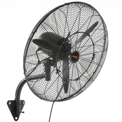 VV-BGSFS24 - 24" Wall-Mount Misting Fan, 7000 CFM, Quiet Operation