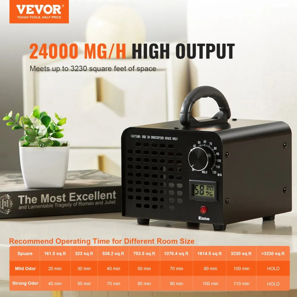 SS-Y01 - Compact Ozone Generator 24000mg/h for Instant Odor Removal
