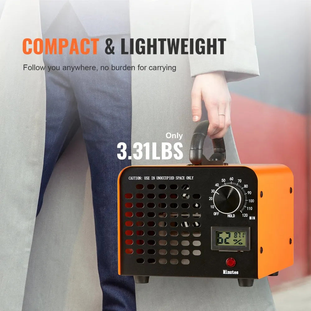 SS-Y01 - Compact Ozone Generator for Odor Elimination, 12000mg/h Output