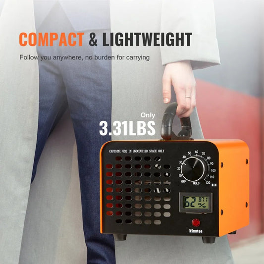 SS-Y01 - Compact Ozone Generator for Odor Elimination, 12000mg/h Output