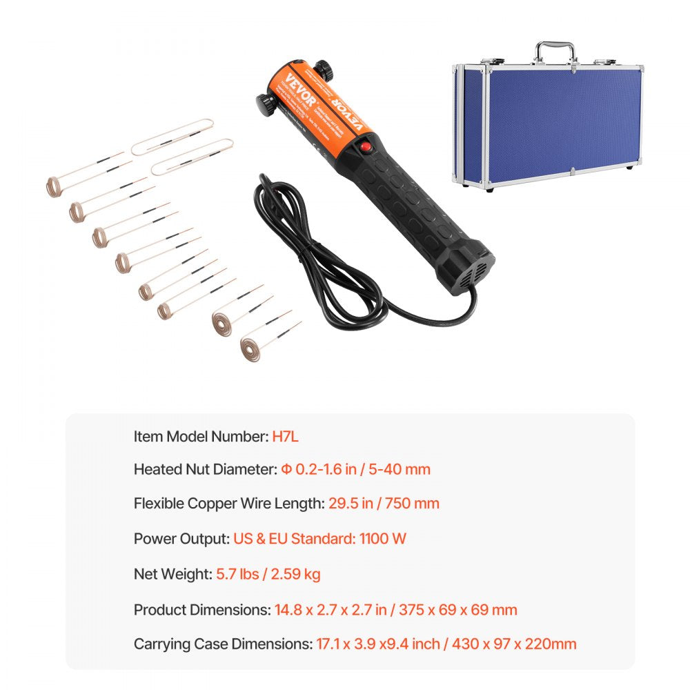 H7L - Versatile Magnetic Induction Heater with LED Light & Non-Slip Grip