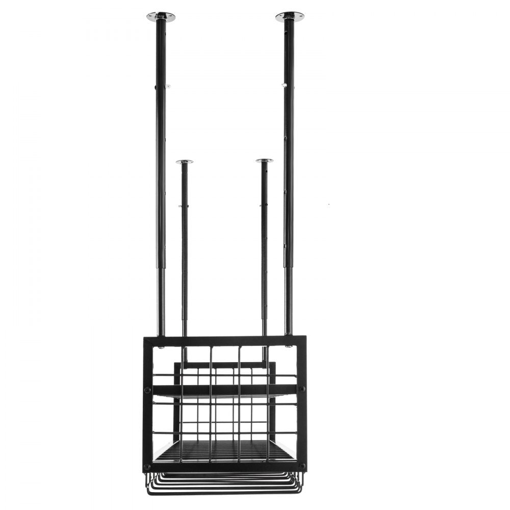 XR-gy002 - Adjustable Ceiling Wine Rack for Goblets & Bottles