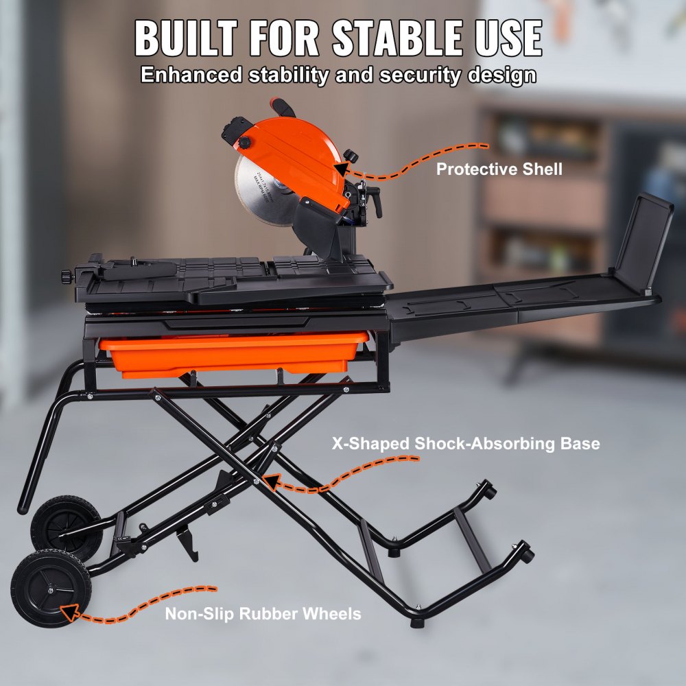 TC250Ⅵ-Ⅰ - 10-Inch VEVOR Wet Tile Saw with Adjustable Angle & Stand