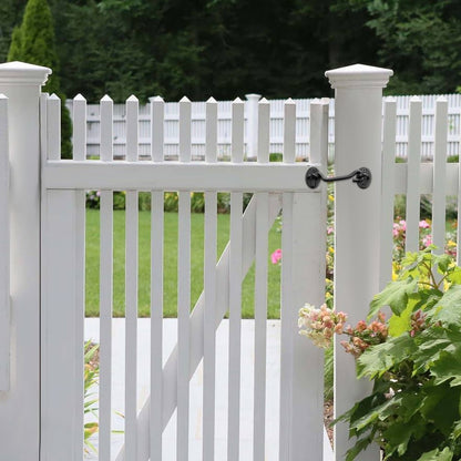 A31 - Durable Stainless Steel Hook and Eye Gate Latch with Screws