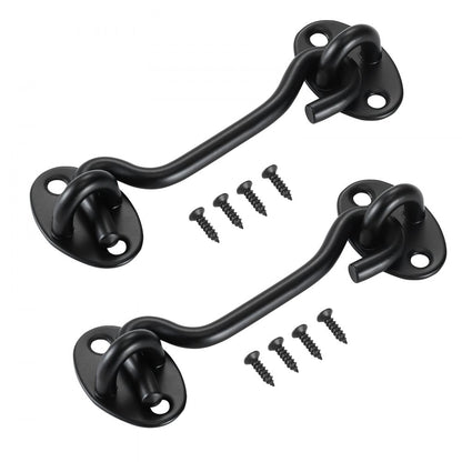 A31 - Durable Stainless Steel Hook and Eye Gate Latch with Screws