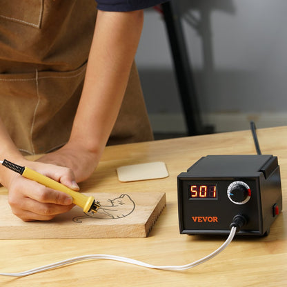 LH40 - Adjustable Wood Burning Kit with 23 Steel Tips and Digital Display