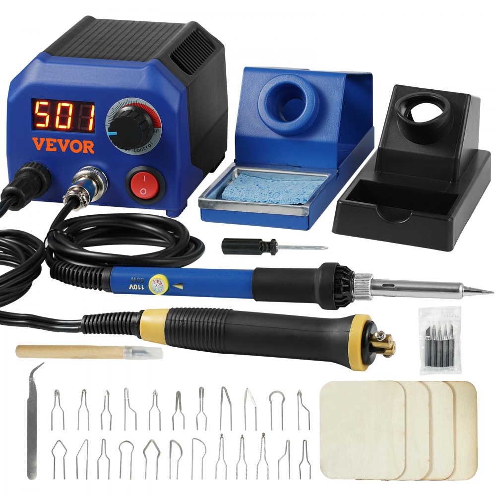 LH55 - Dual Output VEVOR Wood Burning Kit with 2 Pyrography Pens