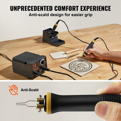 LH50 - Dual-Port VEVOR Wood Burning Kit with Digital Display and 23 Tips