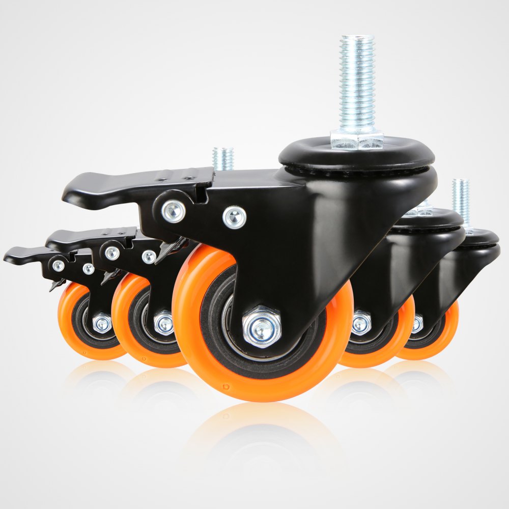 CC-YJJL-2 - 2-Inch Dual Lock Caster Wheels for Quiet Movement