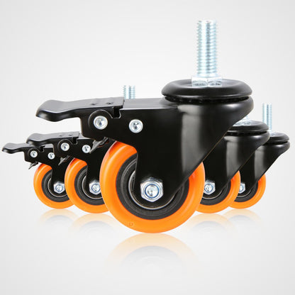 CC-YJJL-2 - 2-Inch Dual Lock Caster Wheels for Quiet Movement