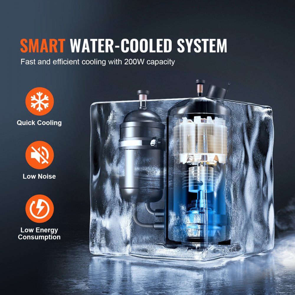 KH6000 - Compact 12L Industrial Water Chiller for Laser Machines