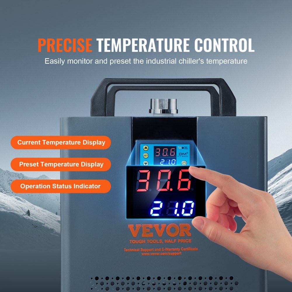 KH6000 - Compact 12L Industrial Water Chiller for Laser Machines