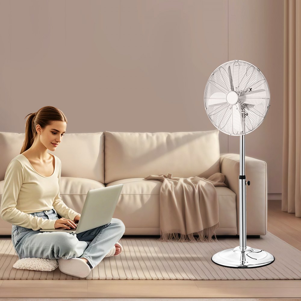 FS40-C1 - 16" Adjustable Metal Pedestal Fan with 3 Speeds