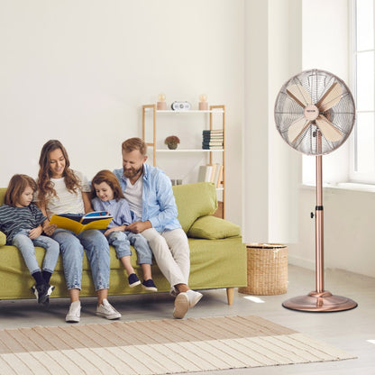 FS40-C1 - 16" Metal Oscillating Pedestal Fan with Adjustable Height