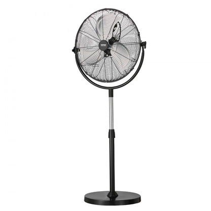 BT-HIF20A - 20" Metal Pedestal Fan, Adjustable Height 46.9"-59.6", 3-Speed