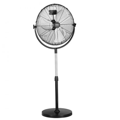 BT-HIF20A - 20" Metal Pedestal Fan, Adjustable Height 46.9"-59.6", 3-Speed