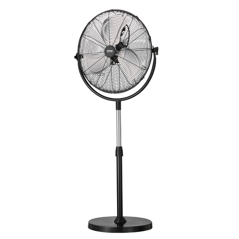 BT-HIF20A - 20" Metal Pedestal Fan, Adjustable Height 46.9"-59.6", 3-Speed