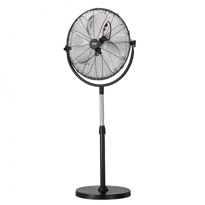BT-HIF20A - 20" Metal Pedestal Fan, Adjustable Height 46.9"-59.6", 3-Speed